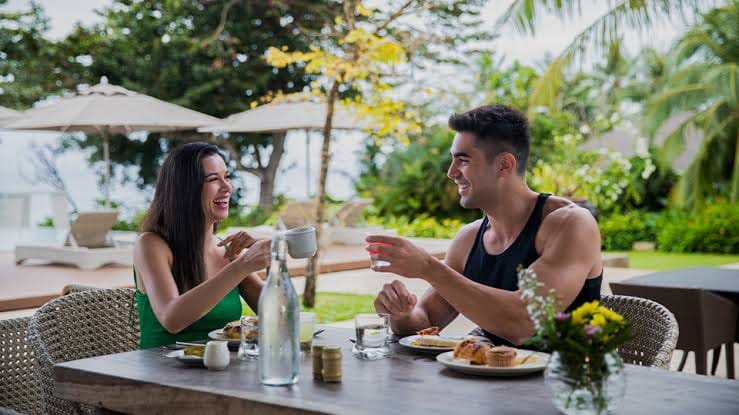 Family enjoying an outdoor holiday together